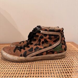 GOLDEN GOOSE HIGH-TOP SLIDE SNEAKERS